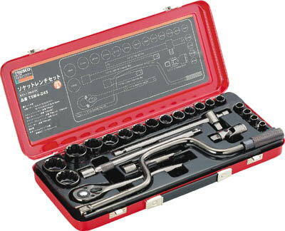 Koken - TRUSCO ソケットレンチセット 差込角12.7mm 24S【TSW4-24S】(レンチ・スパナ・プーラ・ソケットレンチセット)【送料無料】