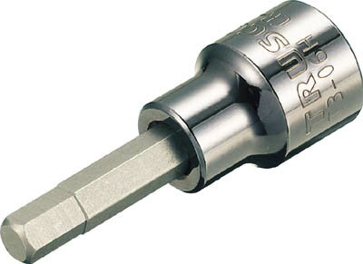 TRUSCO ヘキサゴンソケット4mm(差込角9.5mm)【T3-04H】(レンチ・スパナ・プーラ・ヘキサゴンソケット)