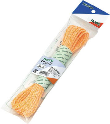 TRUSCO PVロープ 3つ打 線径3mmX長さ10m【R-310PV】(ロープ・ひも・ロープ)