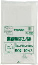 TRUSCO 業務用ポリ袋 厚み0.05X90L 10枚入【A-0090】(清掃用品・ゴミ袋)(3)