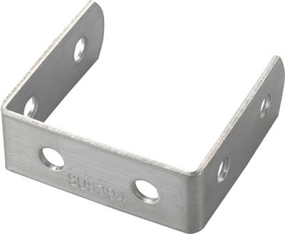 Rakuten - TRUSCO ジョイント金具19型U ステンレス 寸法52X52 穴数6【TK19-U6AS】(建築金物・工場用間仕切り・ジョイント金具)