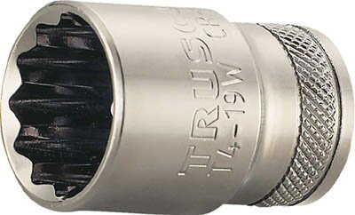 TRUSCO ソケット 12角タイプ 差込角12.7 対辺12mm【T4-12W】(レンチ・スパナ・プーラ・ソケット)