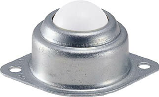 TRUSCO ボールキャスター 樹脂製ボール SUS304ボディ 上向用【S-8P】(コンベヤ・上向用ボールキャスター)