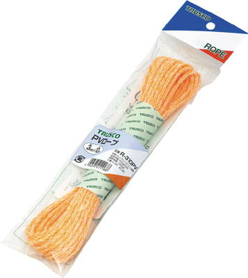 TRUSCO PVロープ 3つ打 線径4mmX長さ10m【R-410PV】(ロープ・ひも・ロープ)