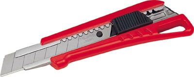 タジマ 内蔵ロック25赤【LC520RBL】(ハサミ・カッター・板金用工具・カッターナイフ)