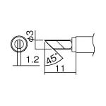 【メーカー型番】T12-KU【JANコード】4962615016974【ブランド】白光　【特徴】【用途】【仕様】●コテ先名称:KU型●質量(g):10●鉛フリーはんだ対応●適合コテ:FM2027・FM2028●適合ステーション本体:FX950・FX951・FX952●ヒーター一体式【材質／仕上】【セット内容／付属品】【注意】【原産国】日本【送料について】北海道、沖縄、離島は送料を頂きます。