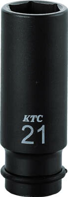 KTC 12．7sq．インパクトレンチ用ソケット（ディープ薄肉） 21mm【BP4L-21TP】