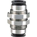 チヨダ ファイブバルクヘッドユニオン 8mm【F8-00BU】(流体継手・チューブ・チューブ継手)