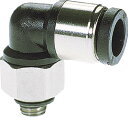 チヨダ ミニメイルエルボ 4mm・M5X0.8【M4R-M5ML】(流体継手・チューブ・チューブ継手)