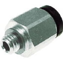 チヨダ ミニメイルコネクター 6mm・R1/8【M6-01M】(流体継手・チューブ・チューブ継手)