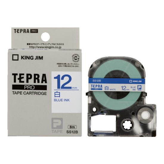 【商品詳細】●シンプルな白ラベルに青文字のテープです。●テープ幅(mm)：12●テープ色：白●テープ長さ(m)：8●文字色：青●文字色：青●テープ:PET●ケース:ABS原産国日本JANコード4971660760220【送料について】北海道...