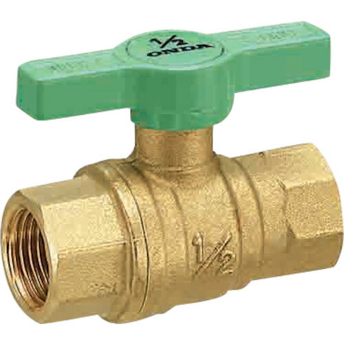 オンダ製作所 FF型(フルボア) Rc1 1/2 Tハンドル FFT40【送料無料】