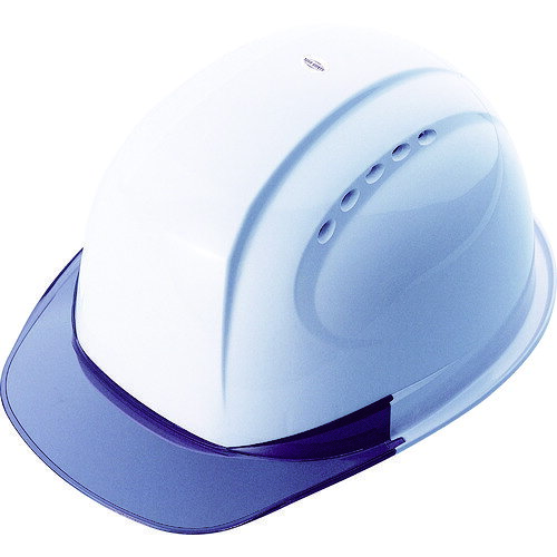 トーヨーセフティ ひさし透明ヘルメット 白 NO.380FOTSWH