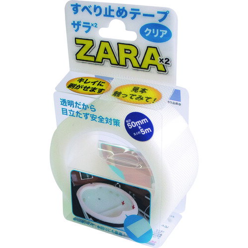 【商品詳細】●透明カラーで目立ちにくく、対象物の見た目を損ないません。●屋内用●景観を気にされる場所のすべり止め対策に。●色：半透明●幅(mm)：50●厚さ(mm)：0.8●長さ(m)：5●長さ(mm)：5000材質/仕上●PEVA●水場への貼り付け施工の際は、水分を拭き取り後、乾燥させてから貼り付けてください。原産国中国JANコード4968124211909【送料について】北海道、沖縄、離島は送料を頂きます。