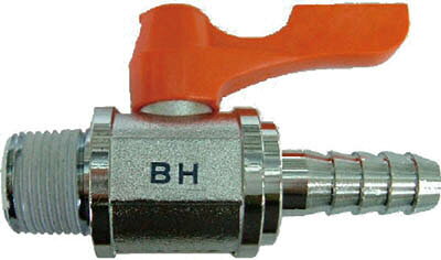 ASOH エースボール ホースニップル型 PT1／2XΦ14【BH-2414】(流体継手・チューブ・ボールバルブ)