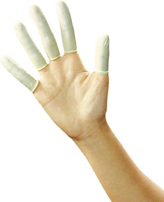 ブラストン 制電指サック（イエロー）−L【BSC-ASFCY-L】(作業手袋・指サック)