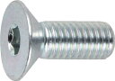 TRUSCO 六角穴付皿ボルト三価 白 サイズM8X25 10本入【B773-0825】(ねじ・ボルト・ナット・六角穴付ボルト)