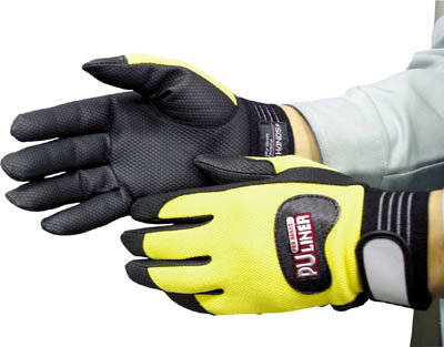 富士グローブ PUライナーアルファ イエロー M【785】(作業手袋・合成皮革・人工皮革手袋)