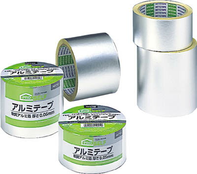 ニトムズ アルミテープ 100X10【J3150】(テープ用品・配管・補修テープ)
