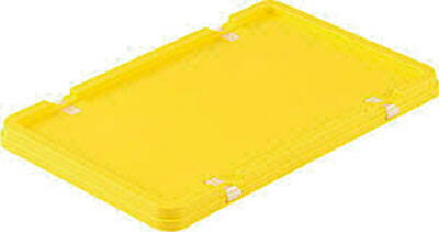 サンコー サンボックス＃19フタ 黄【SK-19-F-YE】(コンテナ・パレット・ボックス型コンテナ)