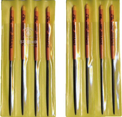ツボサン 組ヤスリ 8本組 丸 細目【MA008-03】(研削研磨用品・ヤスリ)【送料無料】