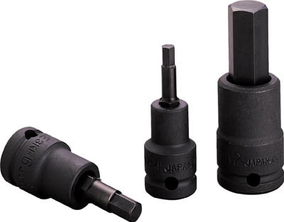 TONE ヘキサゴンソケット（強力タイプ） 5mm【3KH-05】(レンチ・スパナ・プーラ・インパクト用ヘキサゴンソケット)