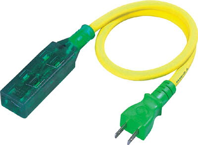 【メーカー型番】LS2-0.5S【JANコード】4937305032770【ブランド】日動　【特徴】●通電するとコンセント部分が光るランプ付コンセントです。●ストレート型トリプルのコンセントタイプです。【用途】●暗所での作業に。【仕様】●色:イエロー●電線仕様長さ(m):0.5●電線仕様太さ(mm[[の2乗]]):1.25●電線仕様芯数(C):2●コンセント仕様定格:2P・15A・125V●コンセント仕様形状:[[二芯]]●コンセント仕様個数:3●定格:15A125V1500W●質量(kg):0.15●電線種:SVCT(ソフト電線)●電線長(mm):0.5【材質／仕上】【セット内容／付属品】【注意】【原産国】台湾【送料について】北海道、沖縄、離島は送料を頂きます。