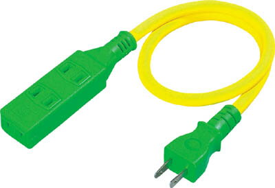 日動 L型ストレートショートタップ【SL2-0.5S】(コードリール・延長コード・延長コード)