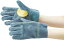 TRUSCO オイル加工革手袋 当て付 フリーサイズ【TYK-107BH】(作業手袋・革手袋)
