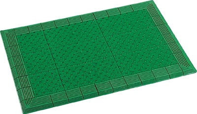【メーカー型番】MR-052-020-1【JANコード】4904771121710【ブランド】テラモト【特徴】●人工芝のようなソフトな感触です。●防災適合品です。防災性性能登録番号（EO831026）【用途】●屋内、屋外、風除室の出入口用マット。【仕様】●色:緑●幅(mm):450●長さ(mm):750●厚み(mm):17.5【材質／仕上】●エチレン酢酸ビニール樹脂（EVA）【セット内容／付属品】【注意】【原産国】日本【送料について】北海道、沖縄、離島は送料を頂きます。