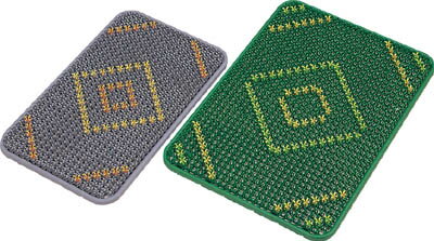 Mats - テラモト 花柄ヨクトール450×747mm若草【MR-103-223-7】(床材用品・マット)【送料無料】