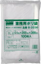 TRUSCO 厚手ポリ袋 縦400X横300Xt0.1 100枚入 透明【B-3040】(梱包結束用品・ポリ袋)【送料無料】