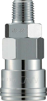 【メーカー型番】CAL44SM【JANコード】4560291321759【ブランド】ナック【特徴】●材質・サイズ・取付形状が豊富で汎用性があり、主要部品には焼入れを施していますので耐久性・耐摩耗性に優れています。【用途】●工場内のエアー配管や空気工具用。【仕様】●最高使用圧力(MPa):1.5●最大衝撃圧力(MPa):2.0●質量(g):224●適用接続サイズ(インチ):Rc1/2●使用流体:空気・油他●使用温度範囲:-20〜80℃●片路開閉型●片バルブ【材質／仕上】●本体:鋼鉄●シールゴム:ニトリルゴム（NBR）【セット内容／付属品】【注意】●流体はソケット側からプラグ側に流すようにして下さい。【原産国】日本【送料について】北海道、沖縄、離島は送料を頂きます。