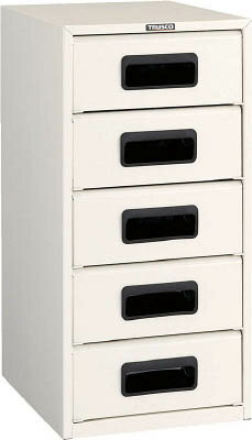 TRUSCO αレターケース スチール深型5段 引出飛出し防止型【A4-W5N】(オフィス家具・レターケース)【送料無料】