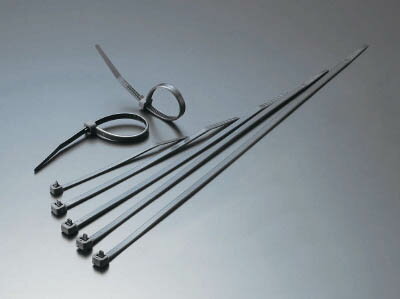 TRUSCO リリースタイ幅4．8mmX長さ370mm最大結束φ102耐候性【TRRCV-370W】(電設配線部品・ケーブルタイ)