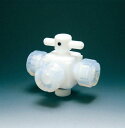 フロンケミカル 三方バルブ接続6mm【NR0030-01】(理化学・クリーンルーム用品・特殊継手)【送料無料】