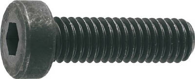 TRUSCO 低頭六角穴付ボルト 黒染め全ネジ サイズM3X10 25本入【B081-0310】(ねじ・ボルト・ナット・六角穴付ボルト)