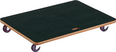 TRUSCO 合板平台車プティカルゴ 900X600 ゴム張り ゴム車【PCG-6090G】(運搬台車・合板製運搬車)【送料..