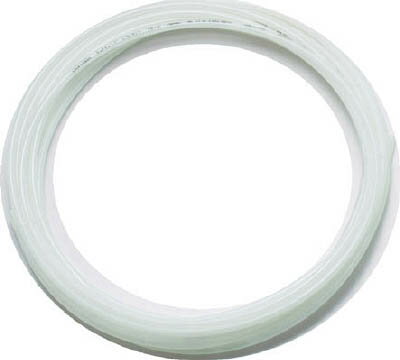 TRUSCO ポリウレタンチューブ 4X2．5mm 10m巻 ホワイト【TEN-4X2.5-10 W】