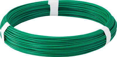 TRUSCO カラー針金 ビニール被覆タイプ グリーン 線径3．2mm【TCW-32GN】(建築金物・工場用間仕切り・..