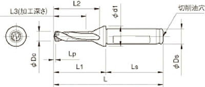 京セラ ドリル用ホルダ 【SF25-DRC240M-3】(旋削・フライス加工工具・ホルダー)(代...