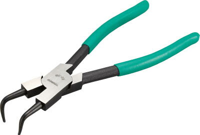 Pliers - TRUSCO スナップリングプライヤー 孔用 Φ1．0 曲爪62型【62-1B】(ペンチ・ニッパ・スナップリングプライヤー)
