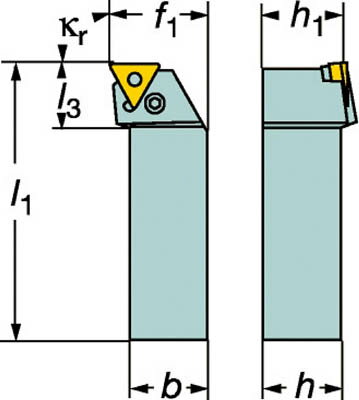 サンドビック T−Max P ネガチップ用ボーリングバイト【S32U-PTFNL 16-W】(旋削・フライス加工工具・ホルダー)【送料無料】