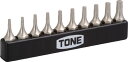 TONE トルクスプラスビットセット【BTIP10S】(ドライバー・六角棒レンチ・オフセット式ラチェットドライバー)【送料無料】(4)
