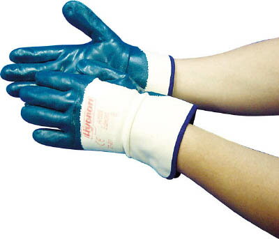 アンセル 作業用手袋 ハイクロン背抜きタイプ L【27-607-9】(作業手袋・すべり止め背抜き手袋)