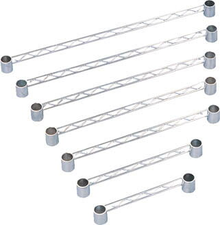 IRIS メタルラック用サイドバー 460×36×40【MR-46S】(物品棚・メッシュ棚)