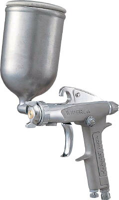 【メーカー型番】W-61-2G【JANコード】4538995002632【ブランド】アネスト岩田 　【特徴】●若手からベテランまで愛され続けるベストセラー品です。【用途】●自動車、金属、木工、家具、プラスチック塗装用。【仕様】●ノズル径(mm):1.3●所要圧縮機(kW):0.4●空気使用量(L/min):85●パターン開き(mm):155●霧化段階:汎用●質量(g):420●重力式●カップ取付口:G1/4●エア取入口:G1/4【材質／仕上】●本体:アルミダイカスト●接液部:真鍮・ステンレス【セット内容／付属品】【注意】●塗料容器は別売りです。【原産国】台湾【送料について】北海道、沖縄、離島は送料を頂きます。