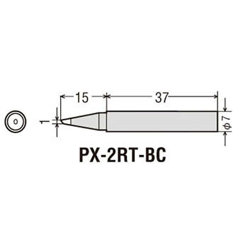 【メーカー型番】PX-2RT-BC【JANコード】4975205560962【ブランド】グット【特徴】【用途】【仕様】●コテ先名称:1.0mm●適合コテ:PX-201、PX-335、PX-338、PX342●質量(g):9【材質／仕上】【セット内容／付属品】【注意】【原産国】日本【送料について】北海道、沖縄、離島は送料を頂きます。