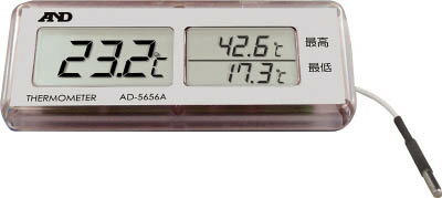 A＆D 最高最低温度計【AD5656A】(計測機器・温度計・湿度計)