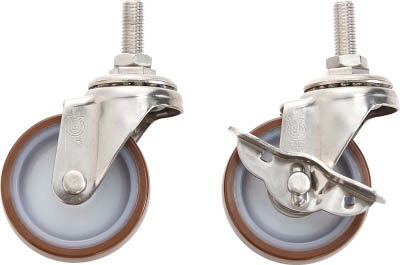 TRUSCO クリーンラビット Φ75ナイロンウレタン車輪セット SUS金具【CRB-SU75SET】(ツールワゴン・ステンレス製ワゴン)【送料無料】